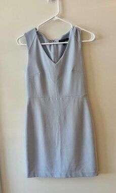 Banana Republic Sleeveless V-Neck Sheath Dress Petite 2P Light Blue